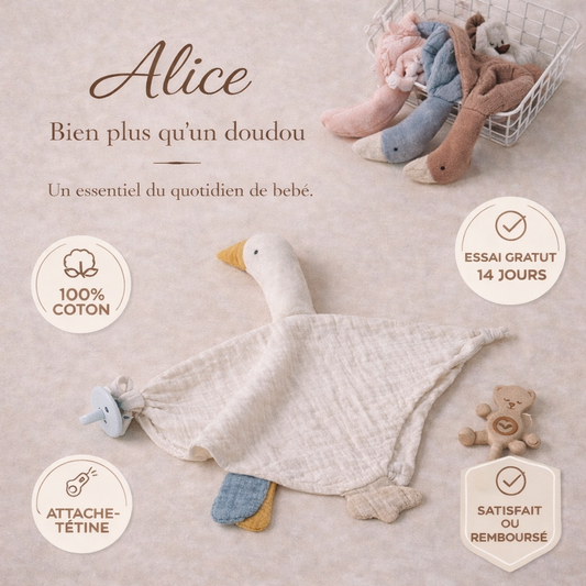 Goose Plush Toy - Alice - 100% Cotton