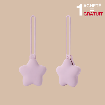 Attache sucette étoile