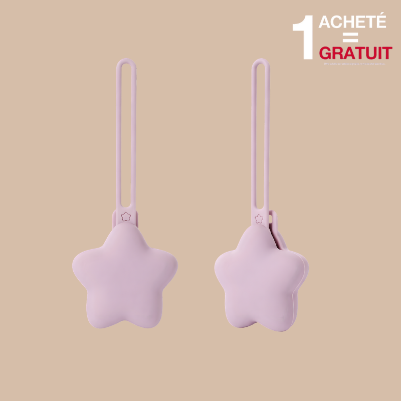 Attache sucette étoile