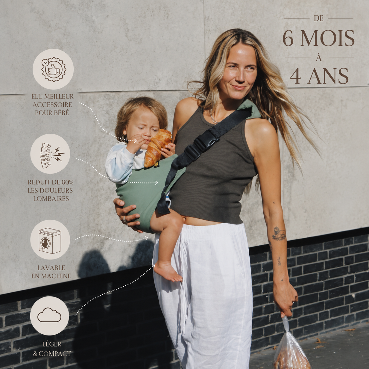Porte-Bébé ergonomique Ouistiti